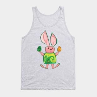 Easter Bunny with painted eggs Tank Top